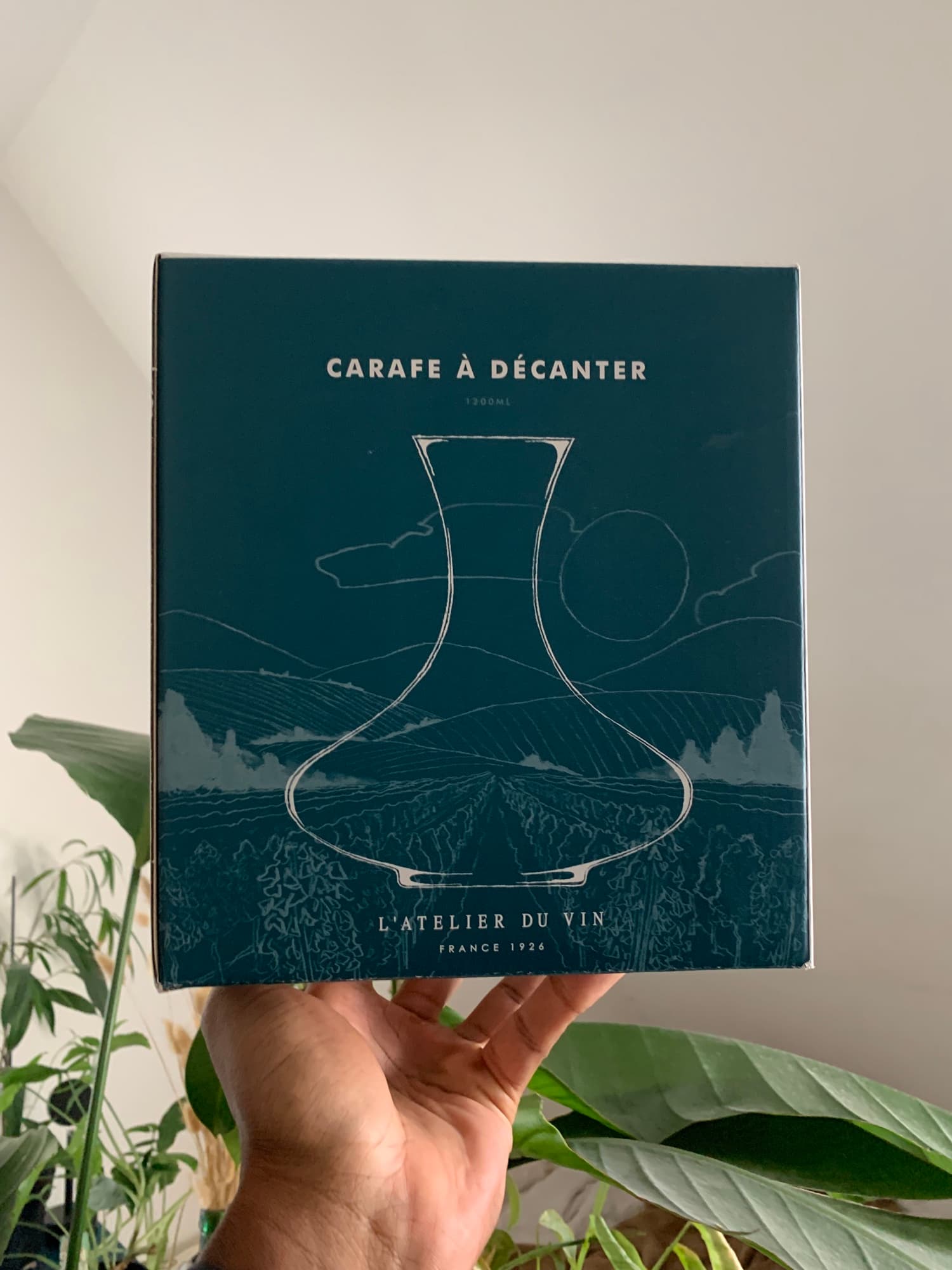 Le packaging de la carafe à décanter — photo
